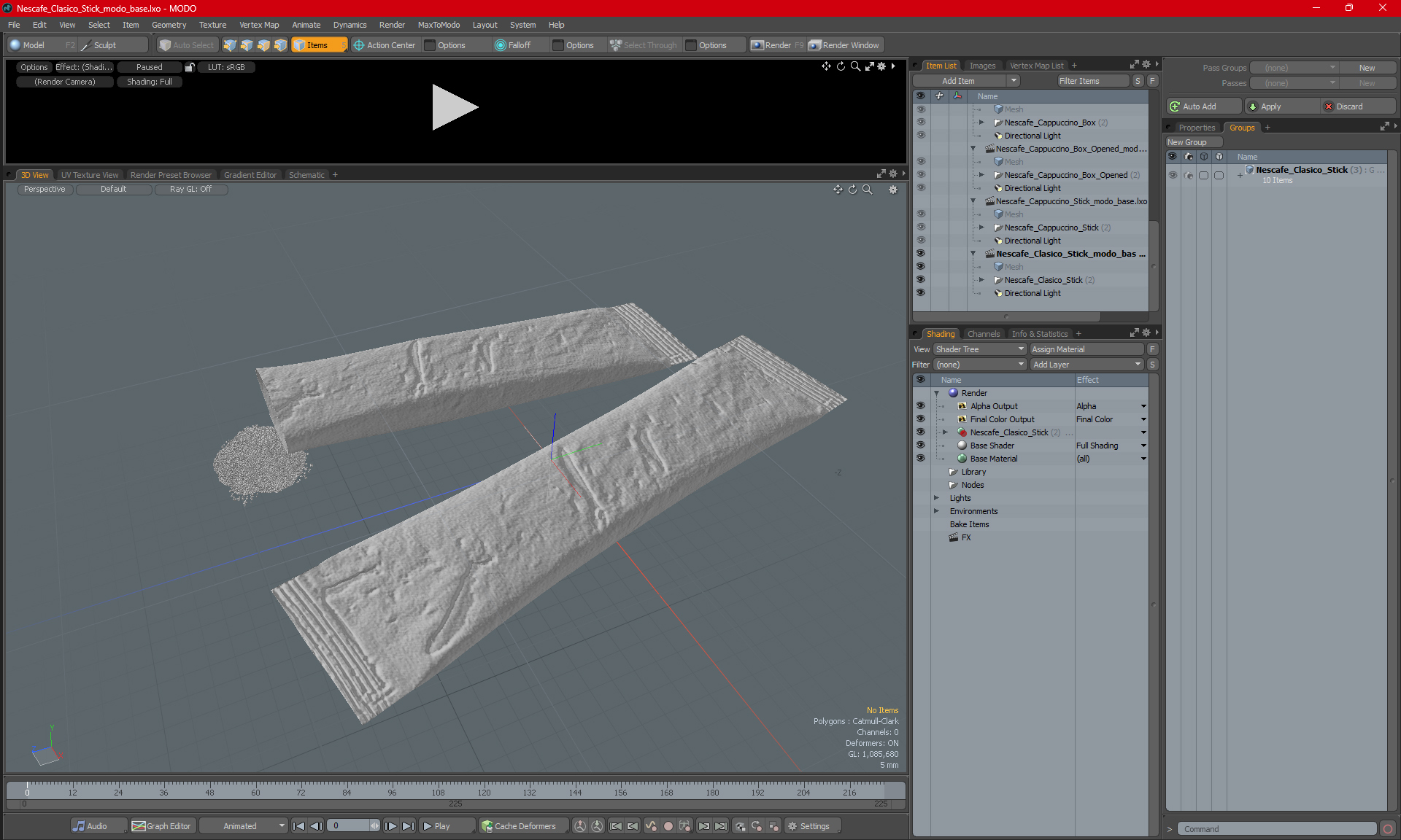 3D модель Нескафе Класико Стик - TurboSquid 2158787