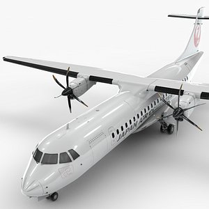 ATR 72 JAPAN AIR LINES L1661 3D model