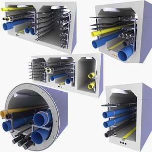 Precast Utility Tunnels cross-section v3 3D model