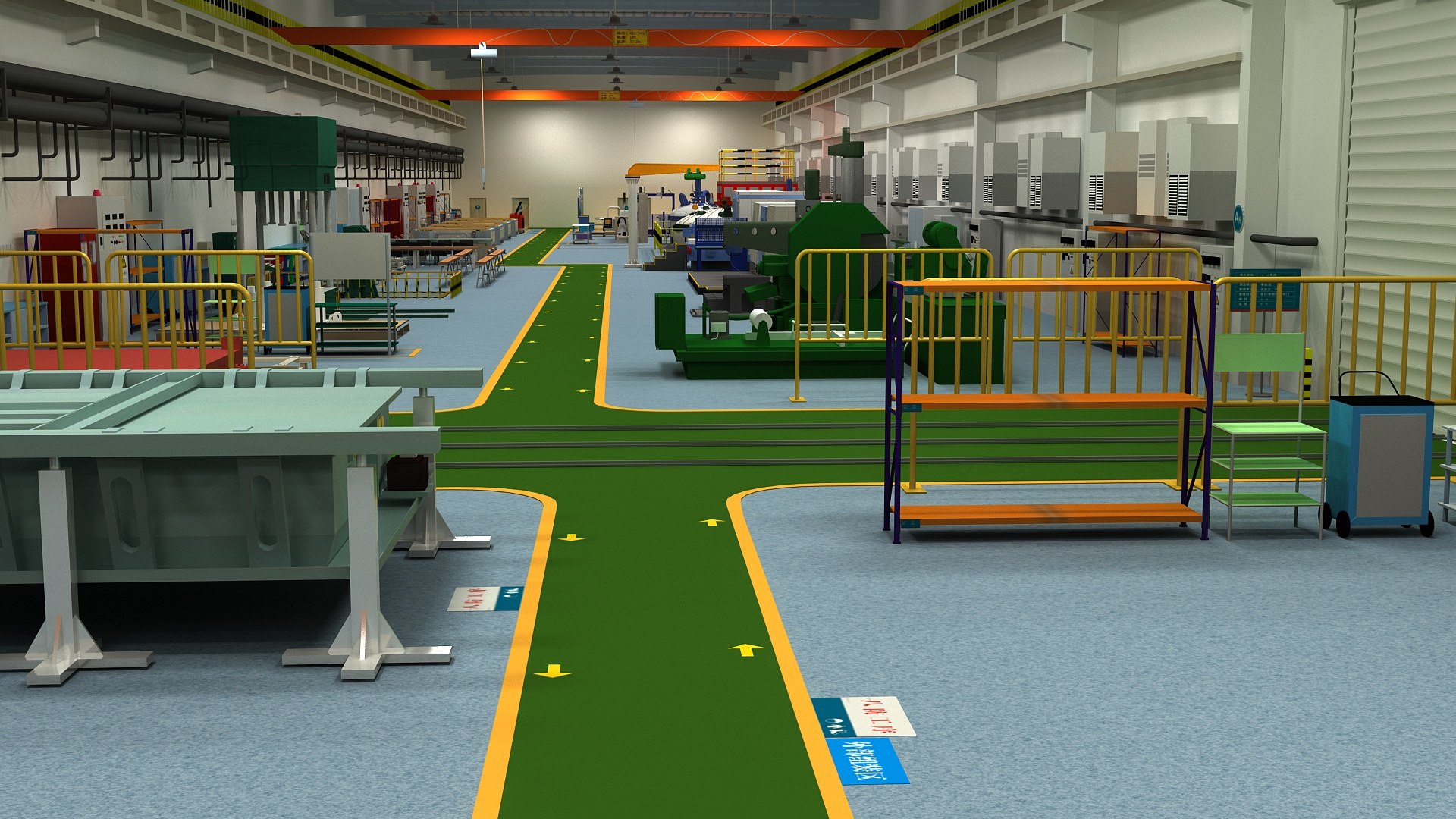 Factory Interior Scene And Equipment 02 3D - TurboSquid 1867553