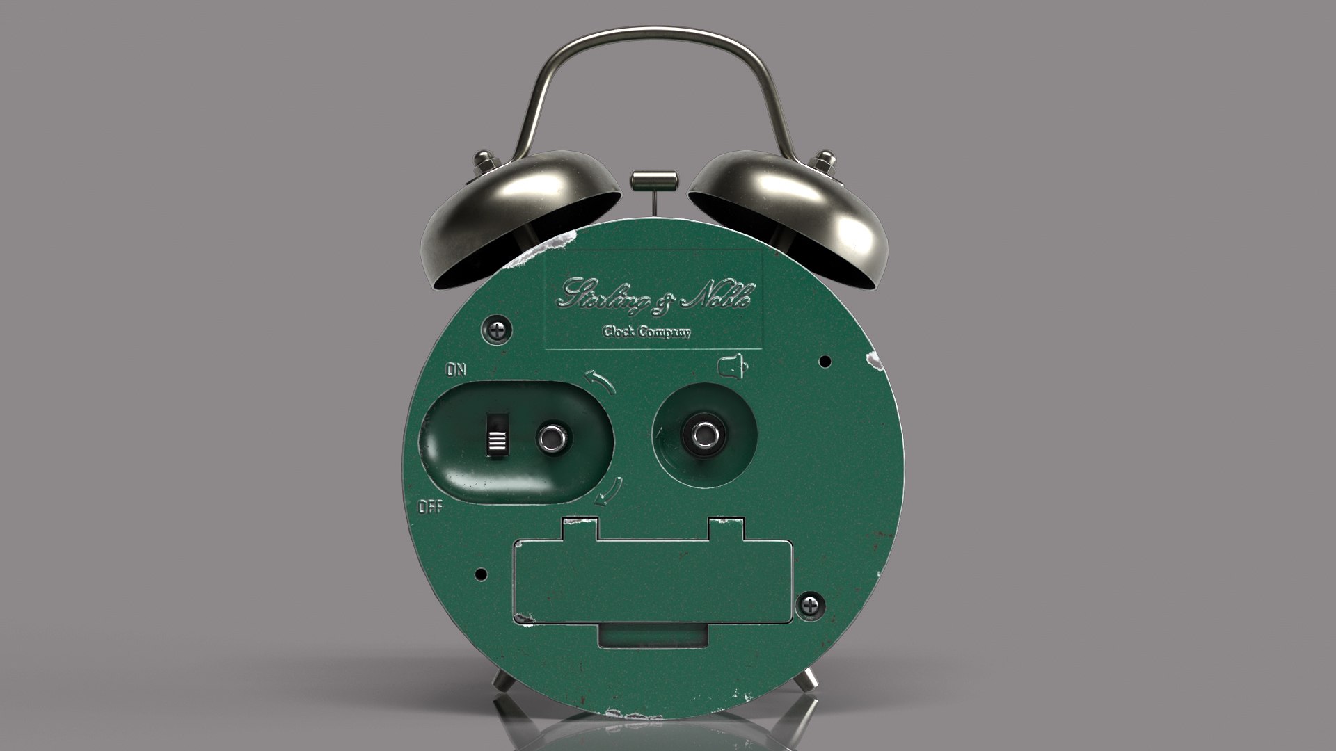 3D Sterling Noble Double Bell Alarm Clock model - TurboSquid 1784412