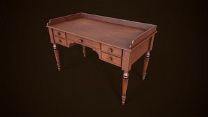 Vintage writing desk 3D model