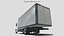 Heavy duty international box truck low polygon