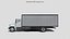 Heavy duty international box truck low polygon