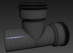 plastic pipe 3d obj