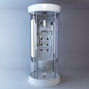 shower cubicle albatros 3d model