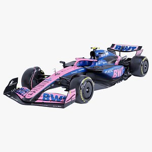 F1 2025 Alpine A525 Formula 1 Race Car 3D model