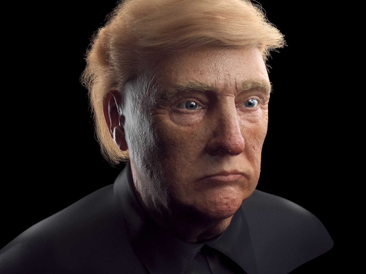 3D Head Donald Trump - TurboSquid 1355854