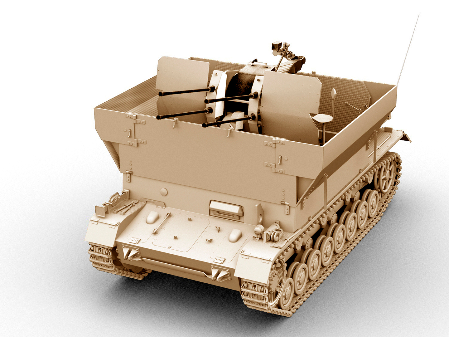 Modelo 3d Prototipo FlakPanzer IV Mobelwagen - TurboSquid 1705790