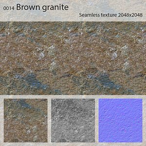 0014 Brown granite seamless texture