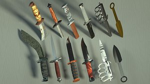 3D knife pack model