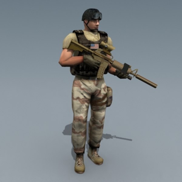 3d rigged character