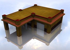 service station 3d 3ds