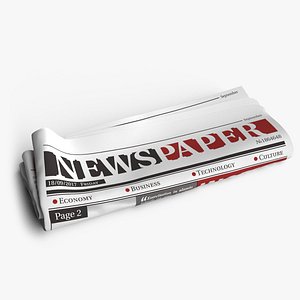 3D model newspaper scenes