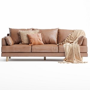 Bungalow Premium 3 Seater Sofa 3D model