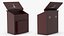 Red Wood Locking Suggestion Box with Card