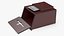 Red Wood Locking Suggestion Box with Card