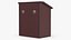 Red Wood Locking Suggestion Box with Card