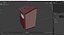 Red Wood Locking Suggestion Box with Card
