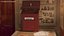Red Wood Locking Suggestion Box with Card
