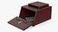 Red Wood Locking Suggestion Box with Card