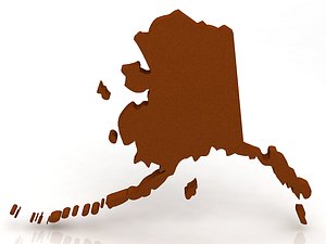 3D Alaska Counties