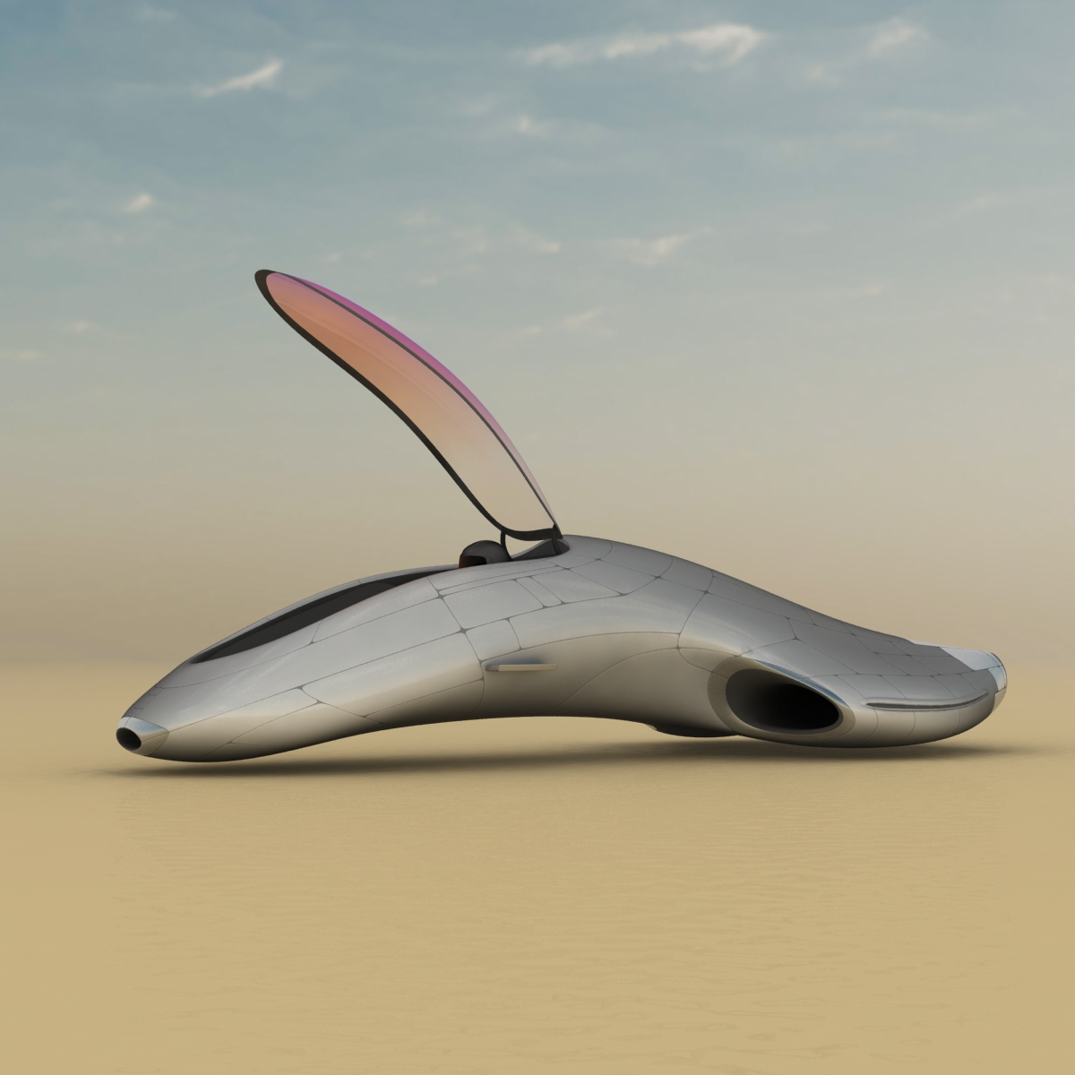 3d tomahawk hover vehicle car model