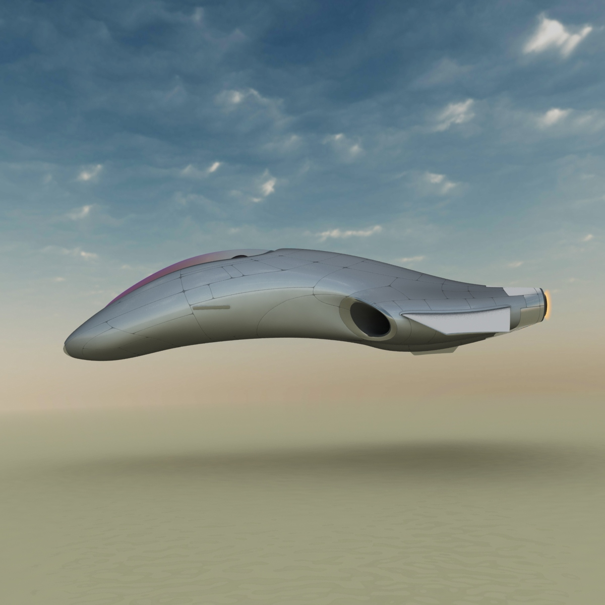 3d tomahawk hover vehicle car model