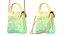 Lovely Heart Embellished Handbag Green pastel 3D model