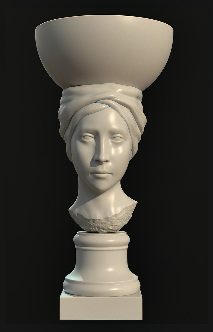 3D Head Statue Model TurboSquid 2077260