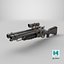 Steampunk Shotgun 3D Model with PBR Textures