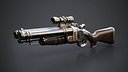 Steampunk Shotgun 3D Model with PBR Textures