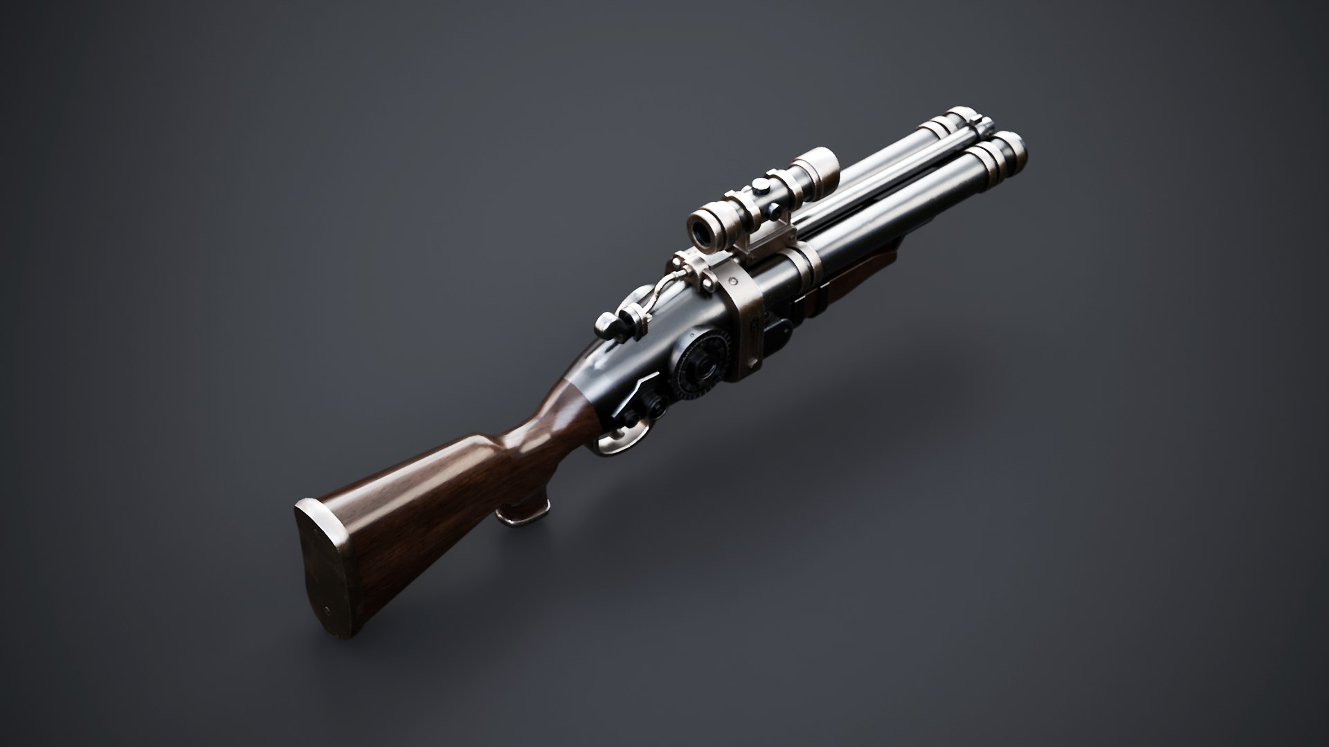 Steampunk Shotgun 3D Model with PBR Textures 3D https://p.turbosquid.com/ts-thumb/GB/837cgf/eT/spgun_0004/png/1765049427/1920x1080/fit_q87/36140323408d8238a68e820b4c66d54abd157ed7/spgun_0004.jpg