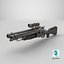 Steampunk Shotgun 3D Model with PBR Textures