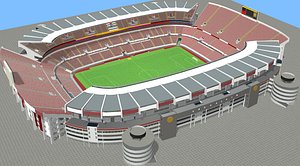 fictional old stadium - model