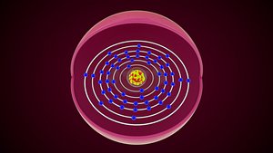 3D Barium Chemical Element model