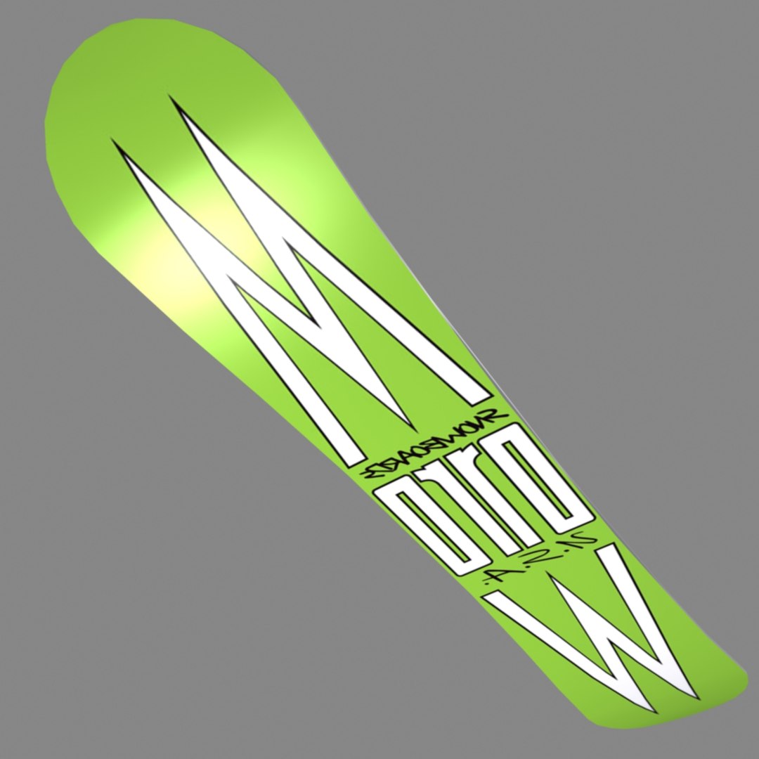 morrow spoon snowboard 3d max