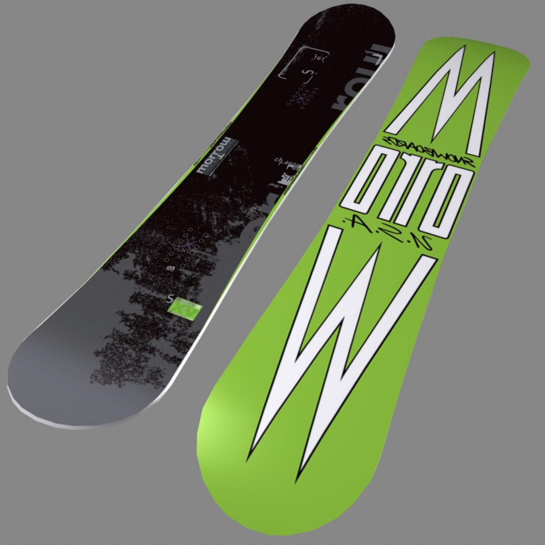 morrow spoon snowboard 3d max