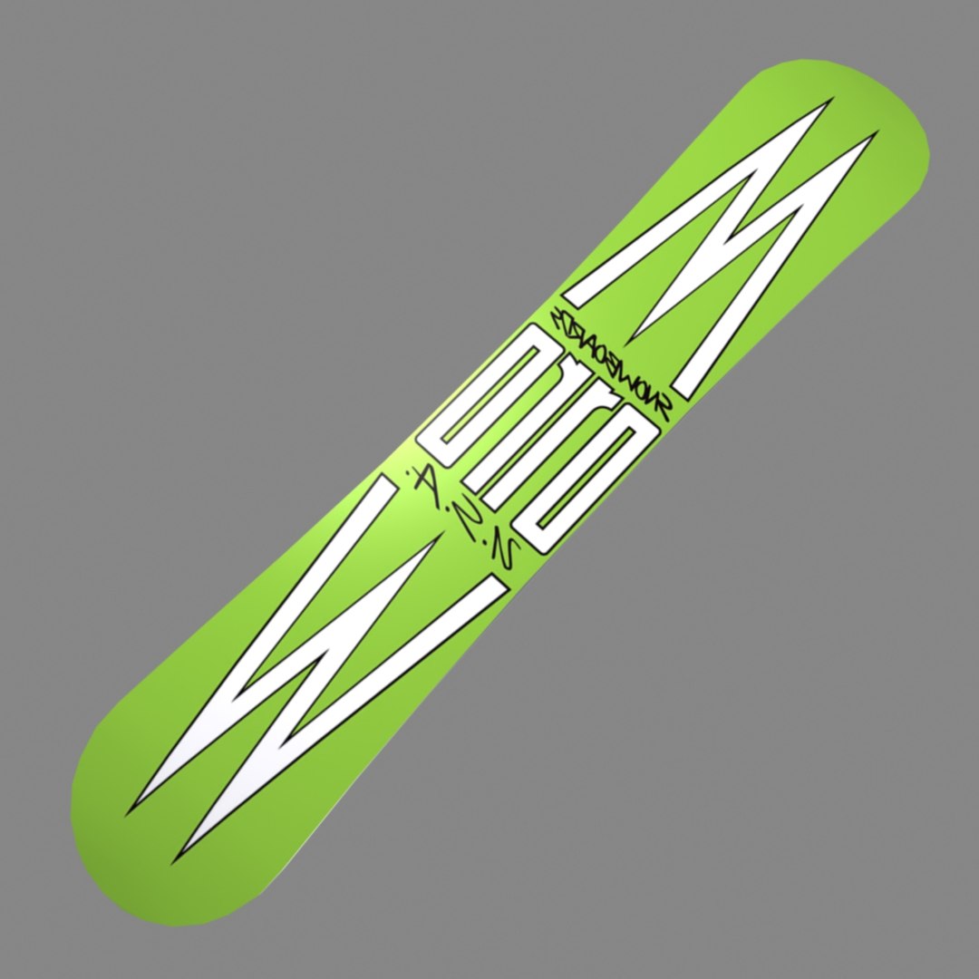 morrow spoon snowboard 3d max