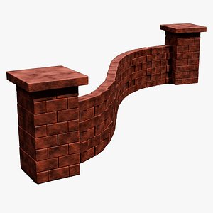 Customizable Brick Wall-Geometry Nodes-Blender model