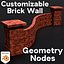 Customizable Brick Wall-Geometry Nodes-Blender model