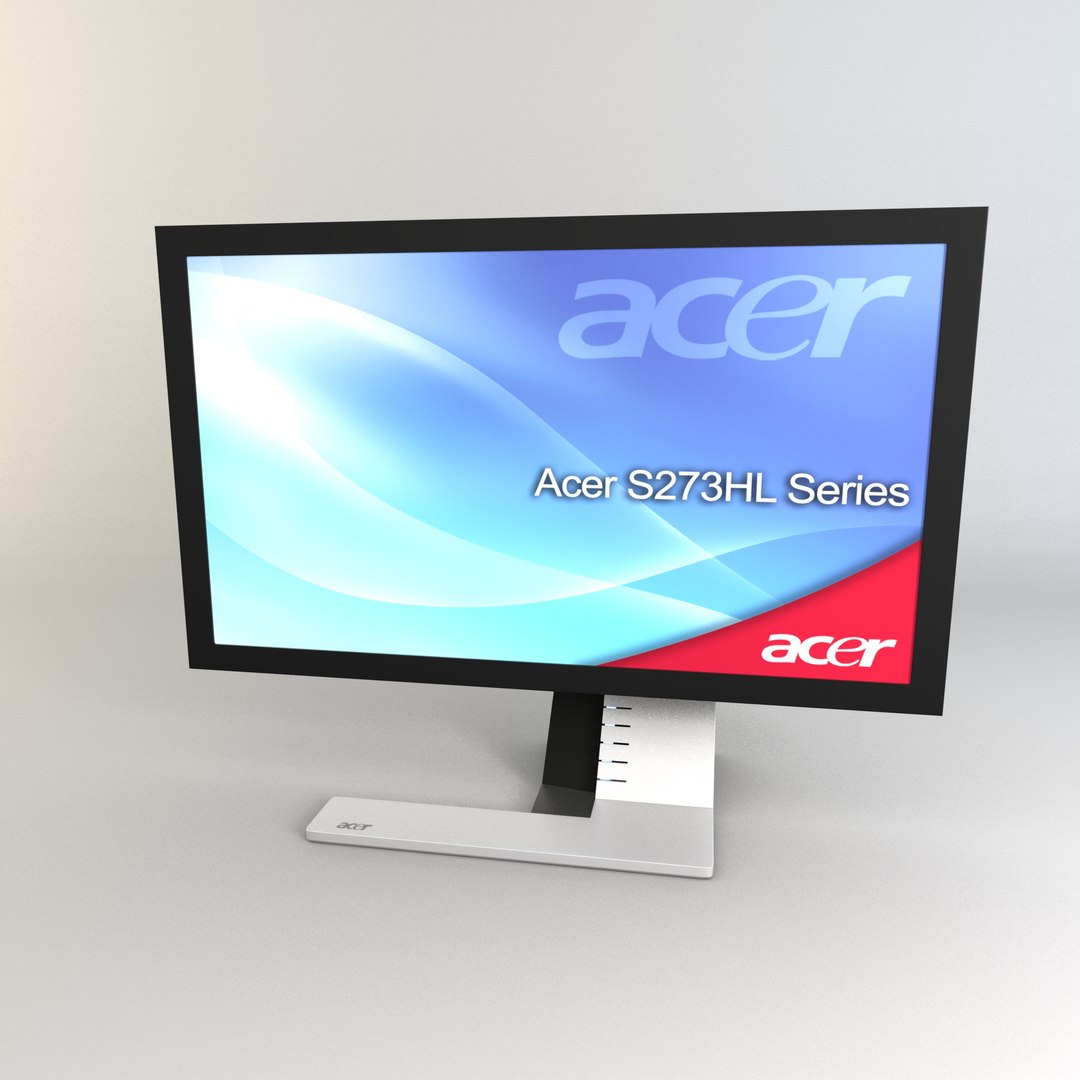 3d Model S273hl Acer Monitor