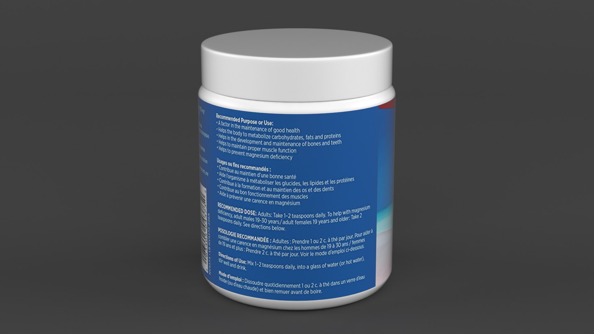 3D Magnesium Powder Supplement - TurboSquid 2052564