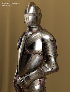 3d knight armor