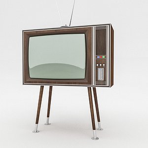 3D retro tv model