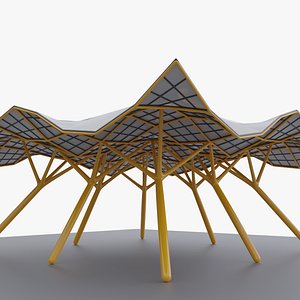 Tree Structure Pavilion 01 Polygonal