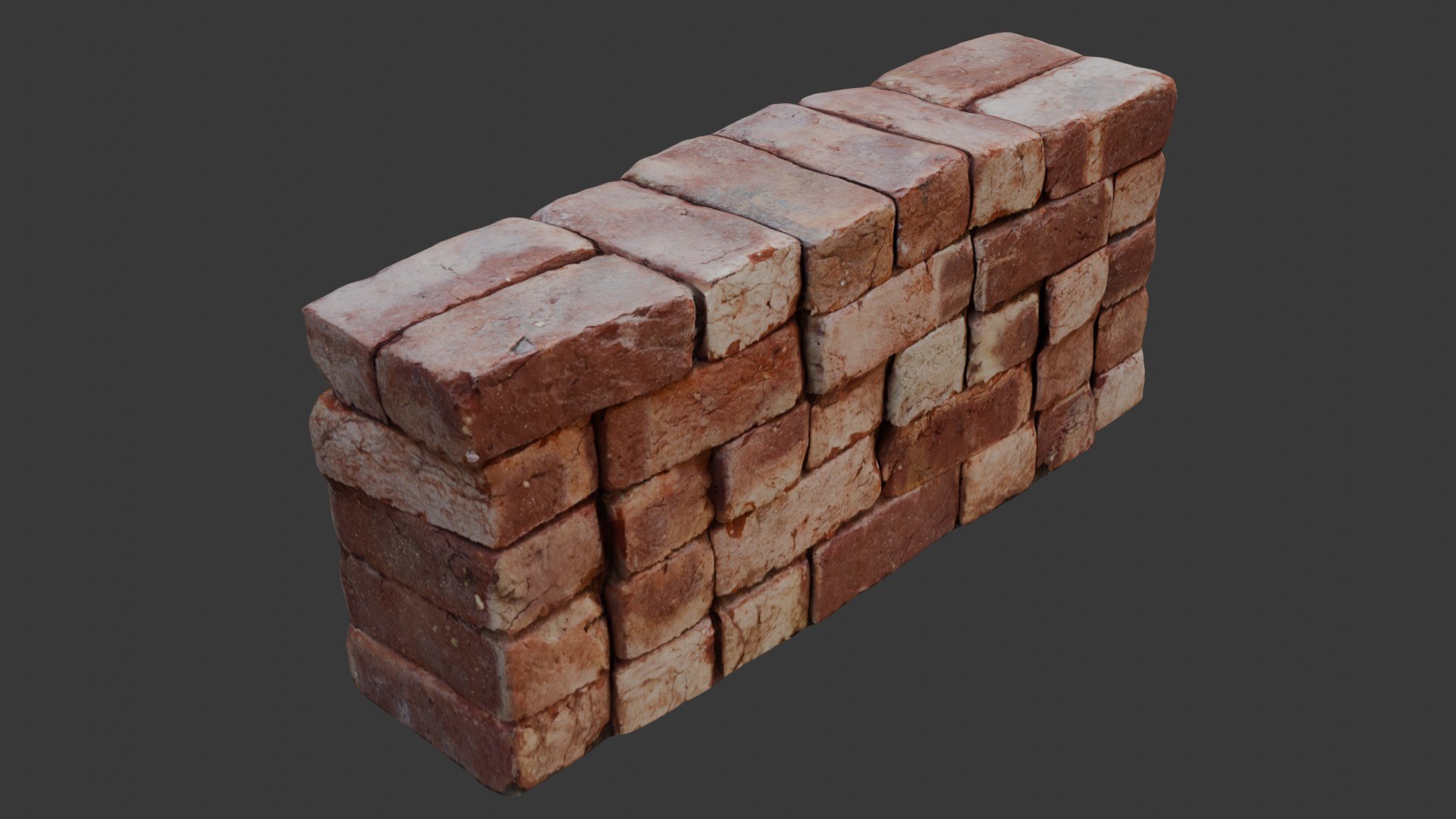 3D Model 3D Scanned Rustic Brick Stack - TurboSquid 2396148