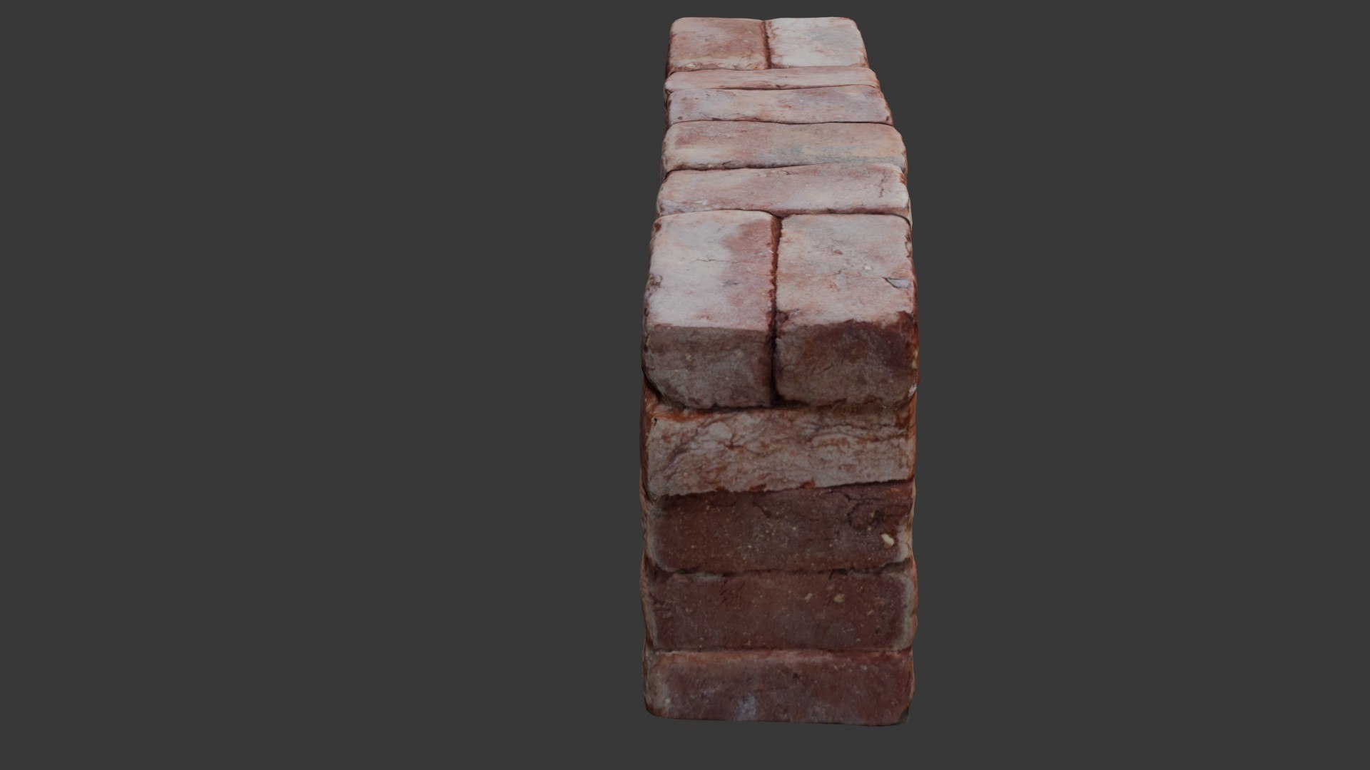3D Model 3D Scanned Rustic Brick Stack - TurboSquid 2396148