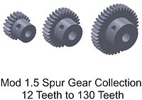 MOD 1.5 SB Spur Gear Collection