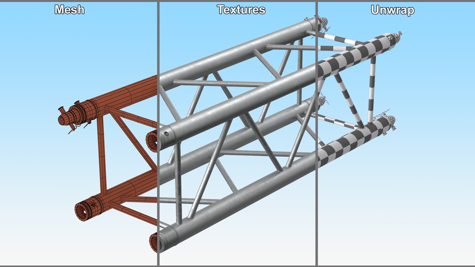 3D Construction Truss Modulars Collection 4 Model - TurboSquid 2298901